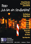 Plakat zur Aufführung im Theater im Virtel, Saarbrücken, im November 2010